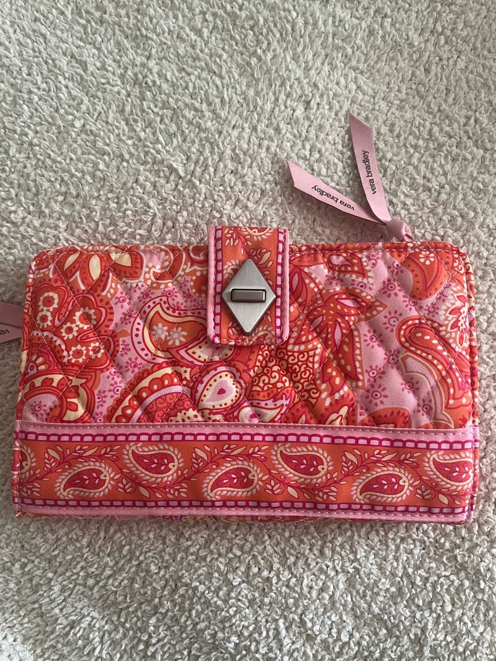 Vera Bradley “Sherbert” Turnlock Wallet